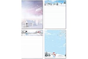Fancy Land Christmas Notepad, Winter Theme Holiday Notepads
