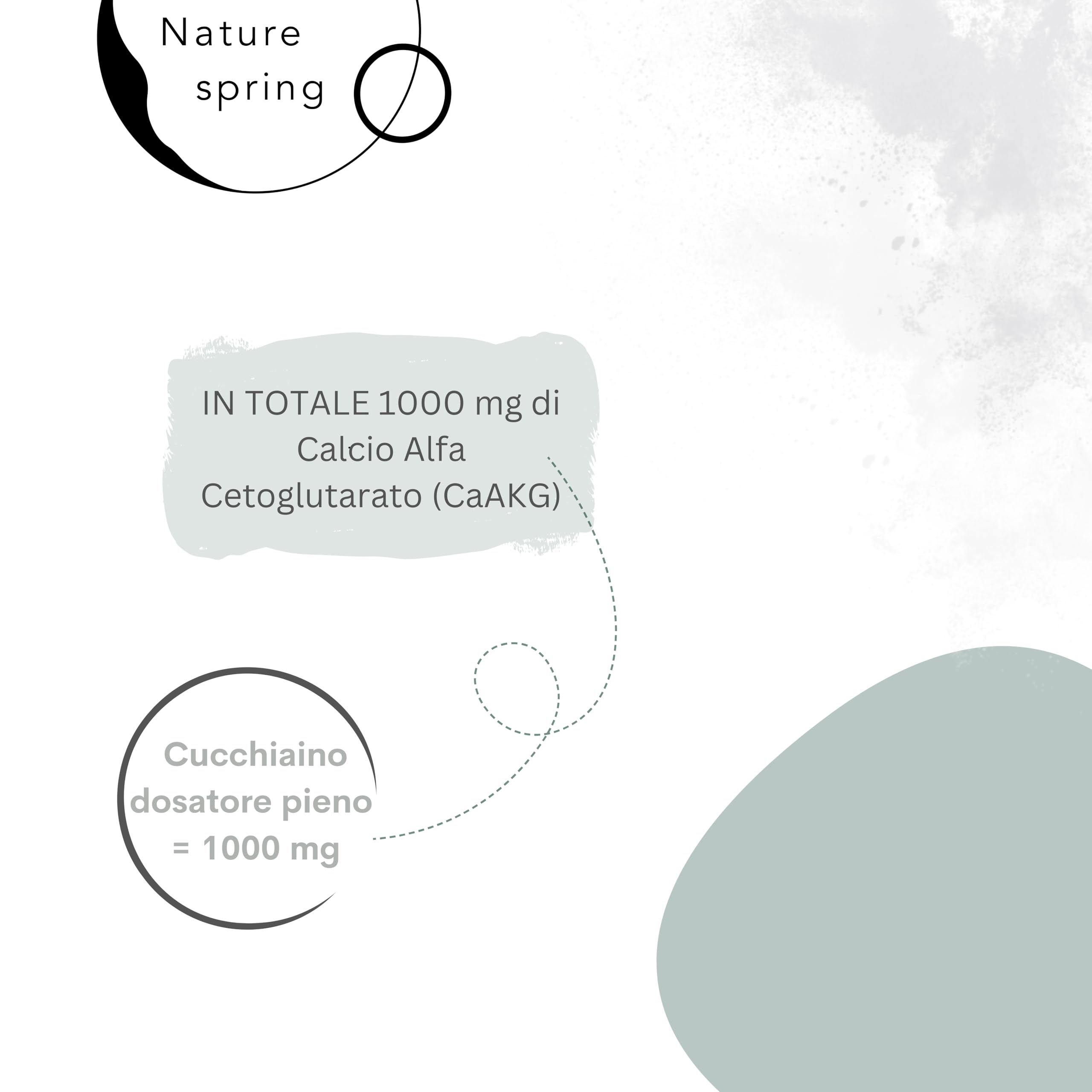 CaAKG Polvere altamente dosato | Pacco da 100 grammi +3,3 mesi | Premium vegano di calcio-alphachetoglutarato | 1000 mg di calcioakg per porzione | Testato in laboratorio in Germania