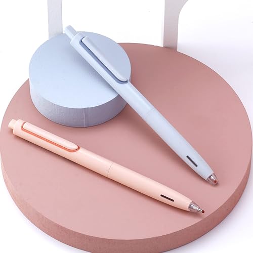 Miniatura 2 de Lindos bolígrafos para mujer de punta fina de 0.020 in, bolígrafos de tinta de gel negro, bolígrafos retráctiles silenciosos que no se corren, 6