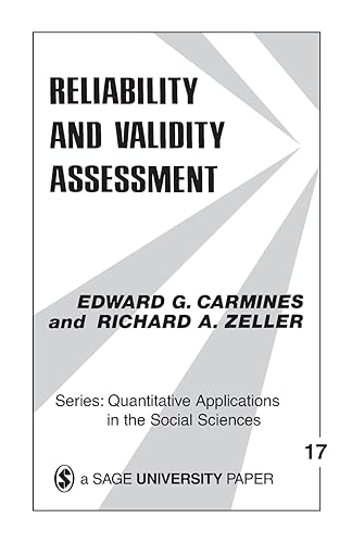 Reliability and Validity Assessment (Quantitative Applications in the Social Sciences)