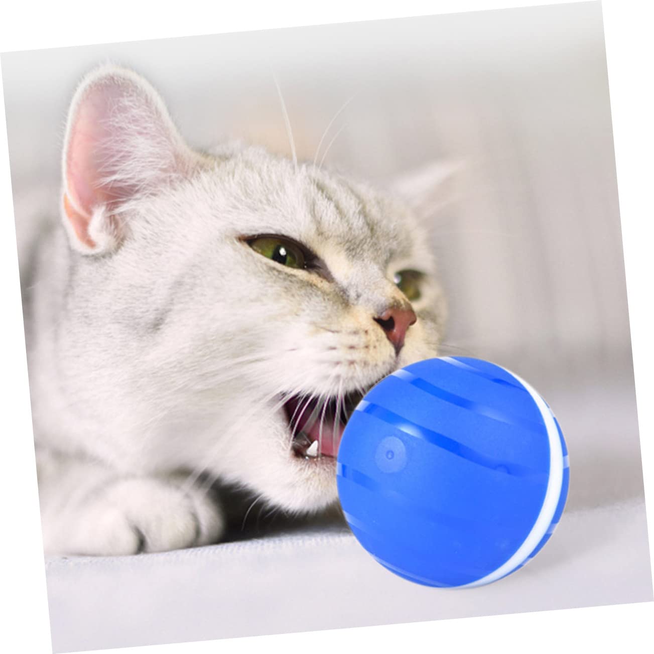 SUPVOX 2 Piezas Pelota De Juguete para Mascotas Juguete De Bola Intermitente Juguetes Educativos Juguetes De Bolas Brillantes Juguete para Gatos Abdominales Automático Pelota Inteligente