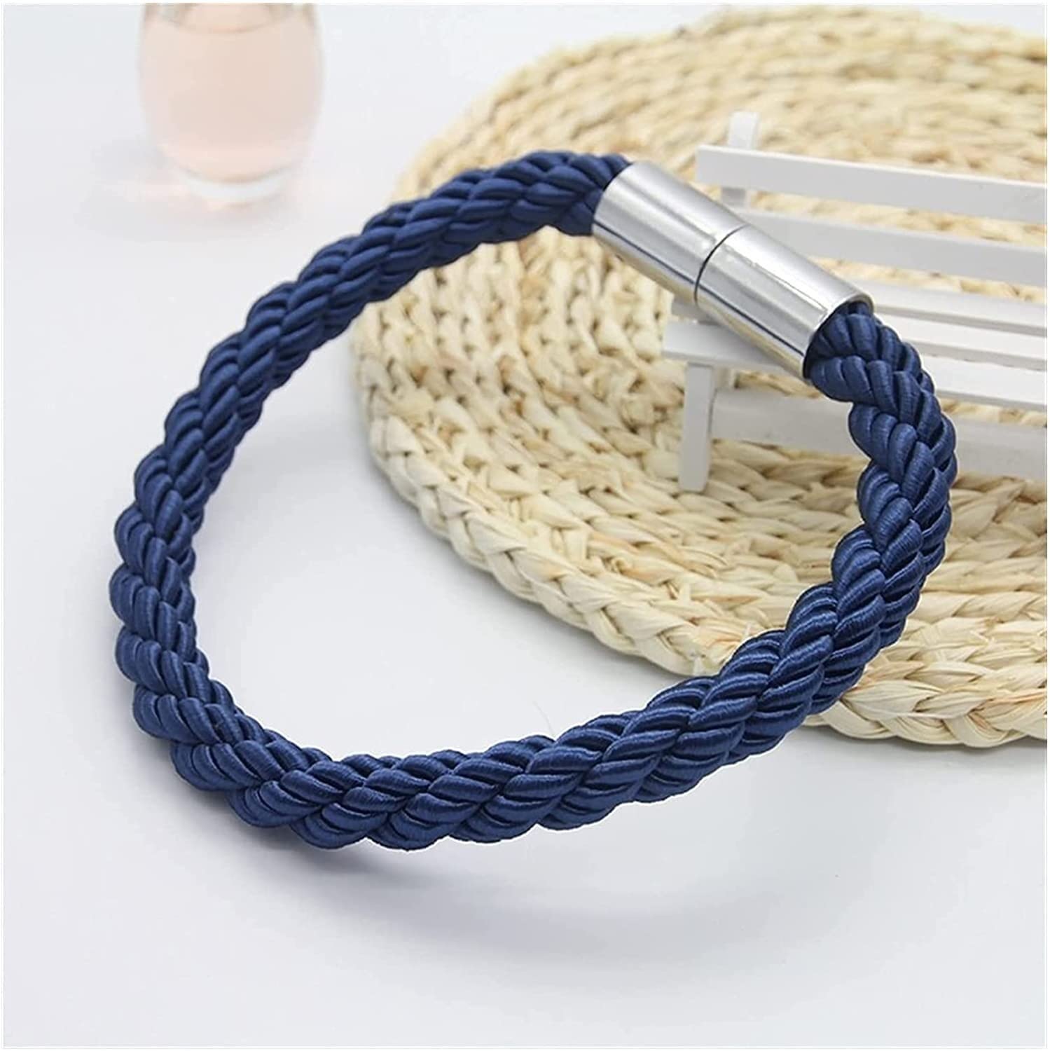 2PCS Sangle de Rideau Accessoires Décoratifs Sangle de Fenêtre Porte-Boucle Embrasse de Rideau Magnétique Creative Simple Décoration de la Maison (Couleur : B) (B)