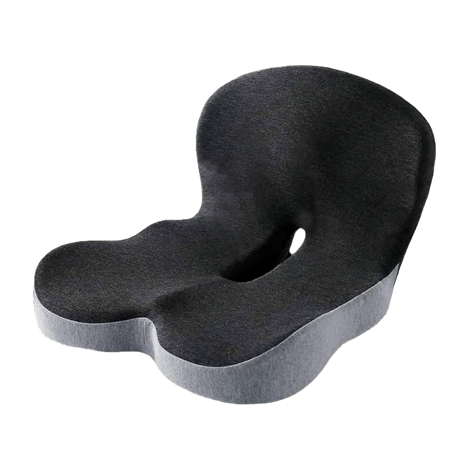Cojín Para Silla Cojín Integrado en Forma de L con Espuma Viscoelástica | Protección Ergonómica para el Coxis y Espalda Baja para en Casa Camión Silla de Ruedas Teatro y Viajes