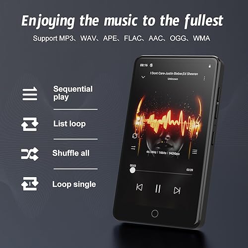 Miniatura 2 de Reproductor MP3 Android 13 de 160 GB con Bluetooth y WiFi, pantalla táctil IPS HD de 4.02 "reproductor MP4