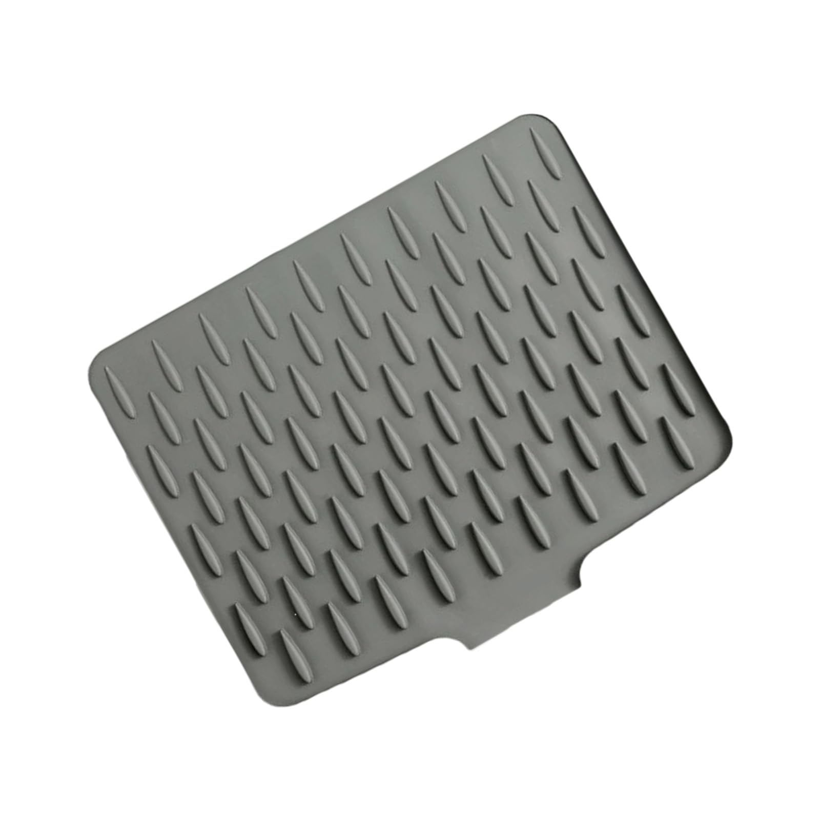 Lerpwige Sloped Silicone Countertop Drying Mat Nonslip Kitchen Drainage Pad For Dishes Utensils Food Grade Silicone Counter Protector
