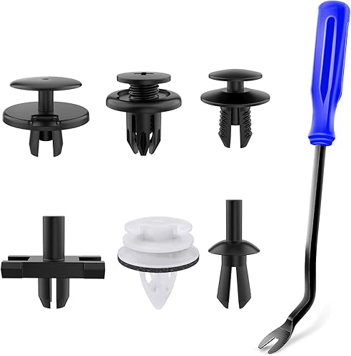 GOOACC Juego de 120 clips de retención de parachoques de automóvil y sujetadores de nailon de 0.197 in, 0.236 in, 0.276 in, 0.354 in y 0.394 in para