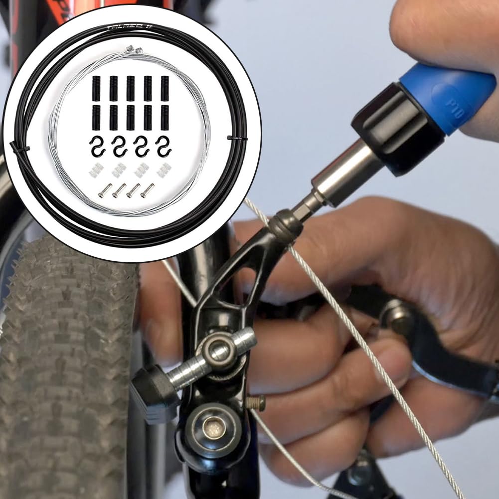 Cerioll Kit Cavo Deragliatore per Bicicletta, Kit di Cavi per Deragliatore per Bici E Alloggiamento, Kit di Cambio Cavo Universale per Bicicletta Set di Alloggiamento Cavo Deragliatore per Bici