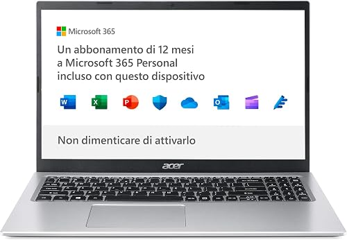 Acer Aspire 1 A115-32-C56R PC Portatile, Notebook, Processore Intel Celeron