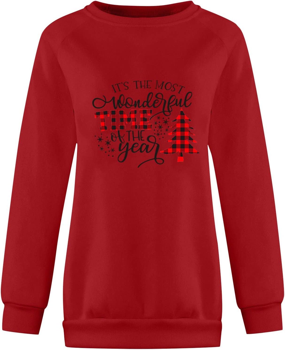 JJHAEVDY  Women's Ugly Christmas Crewneck Sweatshirt Novelty 3D Graphic Long Sleeve Sweater Shirt : Sports & Outdoors