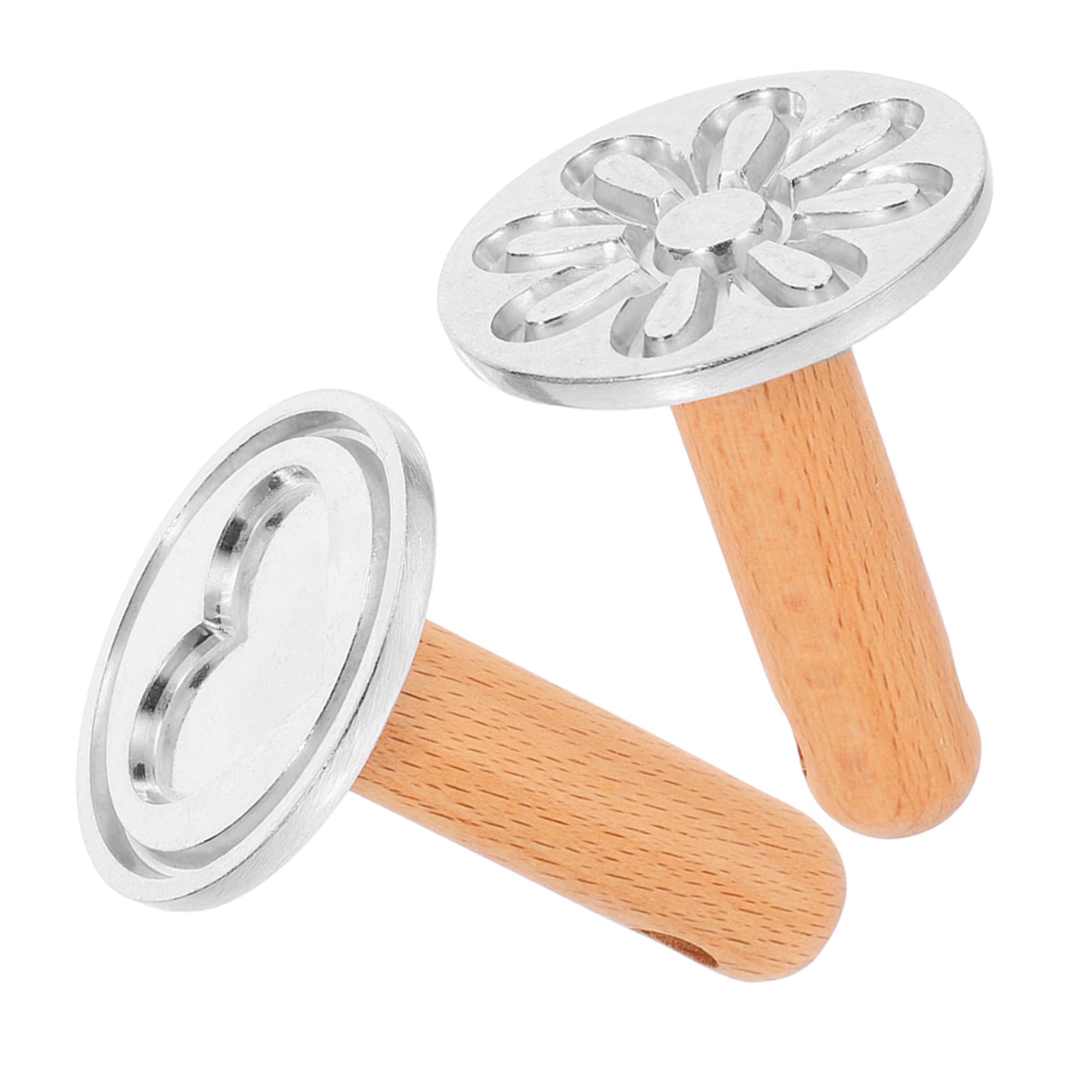 Cabilock 5 Juegos 5 Juegos De Moldes Para Galletas Suministros Para Hornear Galletas Tipo Prensa Molde Para Galletas Molde Para Onigiri De Cocina Molde Para Galletas Con 2 piezas * 5