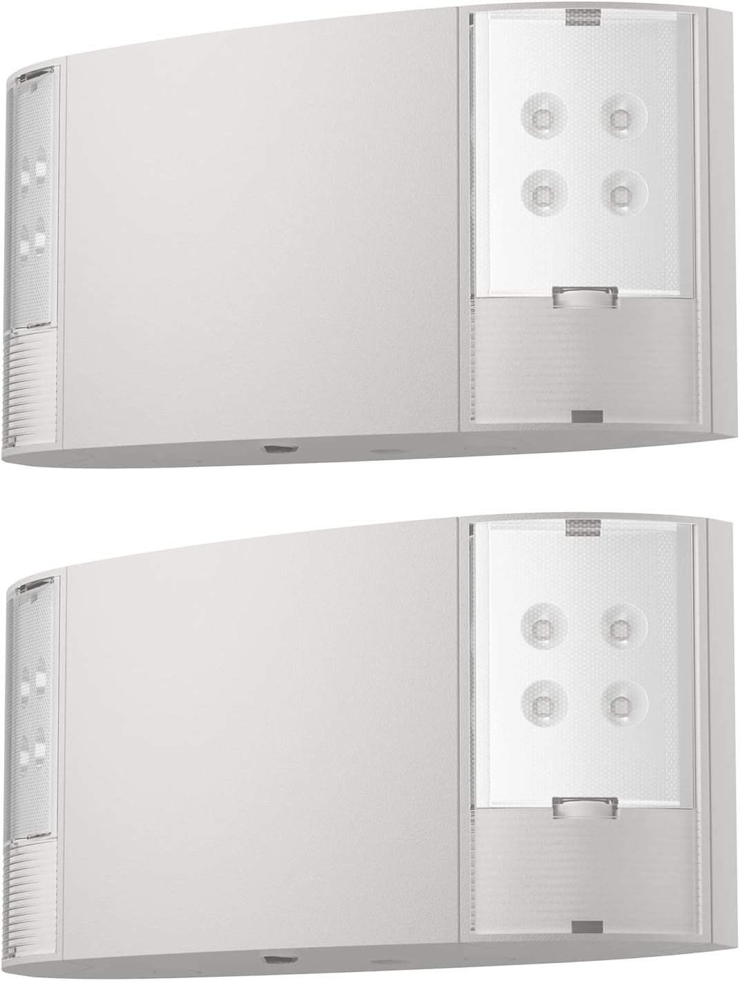 2 Packs Led Exit Sign with Emergency Lighting Battery Backp -Two LED Adjustable Head -120V/277V-UL Listed-Exit Lighting -Dual LED Lamp ABS Fire Resistance for Power Failure.