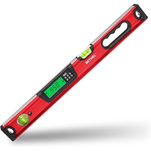 24 inch Digital Level,Digital Smart Level Tool Electronic Level Tool and Protractor - Master Precision - IP54 Dustproof and Waterproof