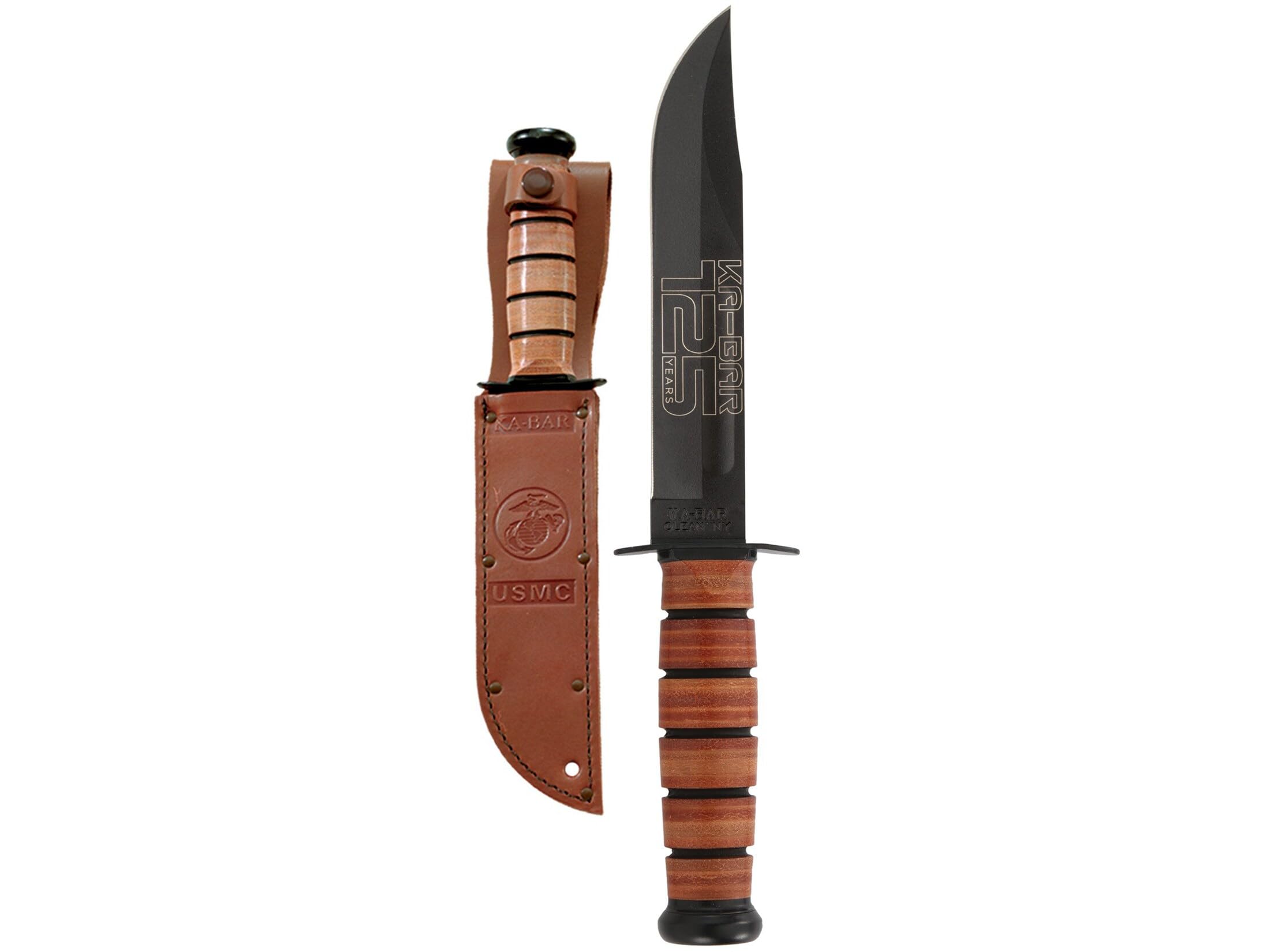 Amazon.com : KA-BAR USMC 125th Anniversary Fixed Blade Knife 7