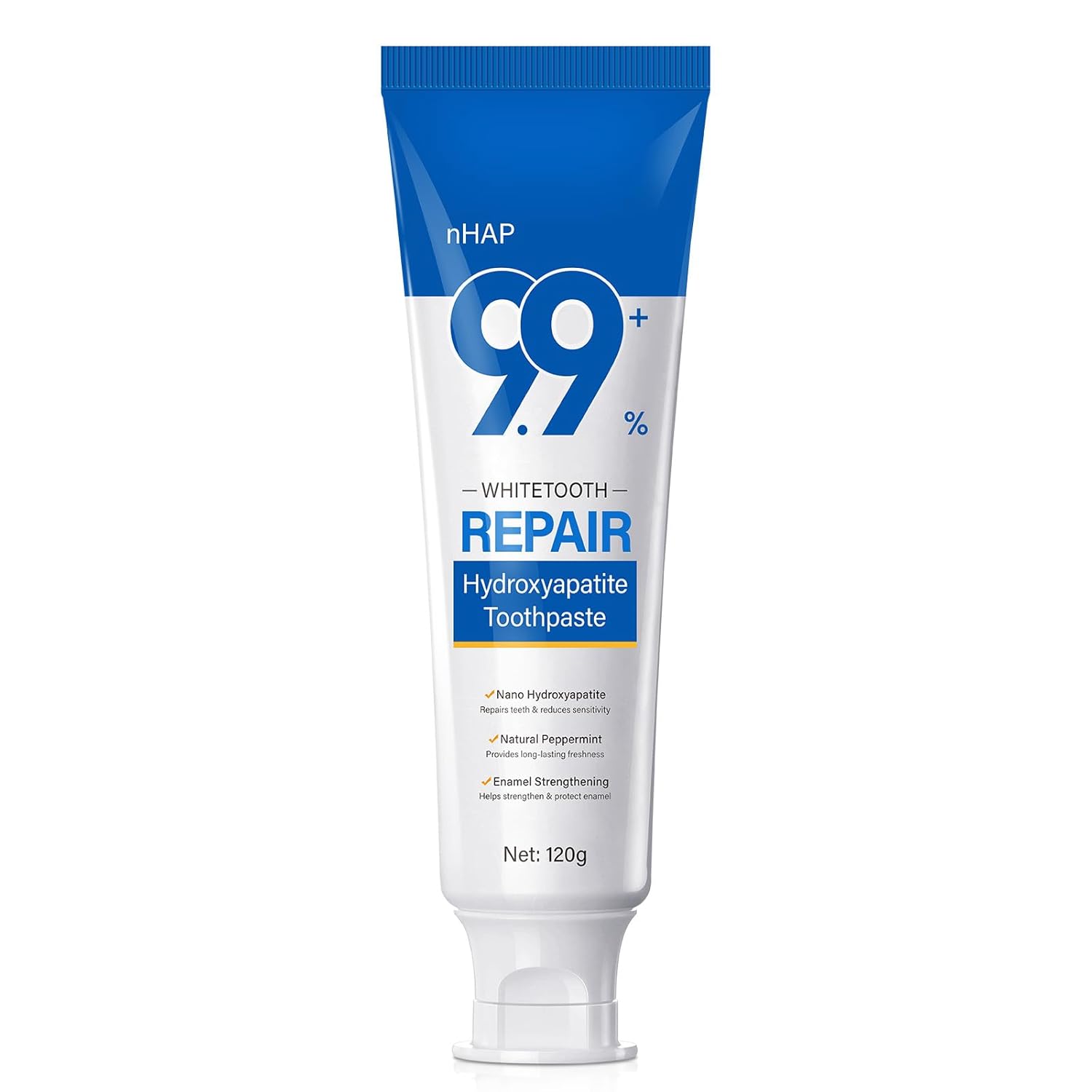Hydroxyapatite Toothpaste Deep Cleaning Care Oral Health for Enamel Protection and Tooth Strengthening Gentle Mint Fresh Breath Daily