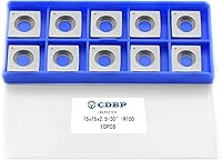 Vista 8 de Cortadores de insertos de carburo cuadrado de 0.591 in con radio de 4 pulgadas, 15 × 15 × 0.098 in-R100 de repuesto para carpintería, se adapta a