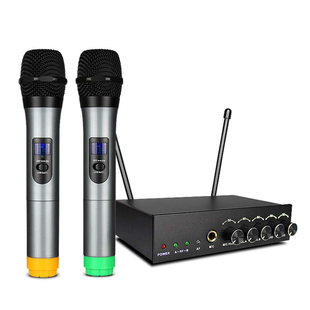 Buy Qiandeng Portable KTV Microphone Mixer System Set, with Dual UHF