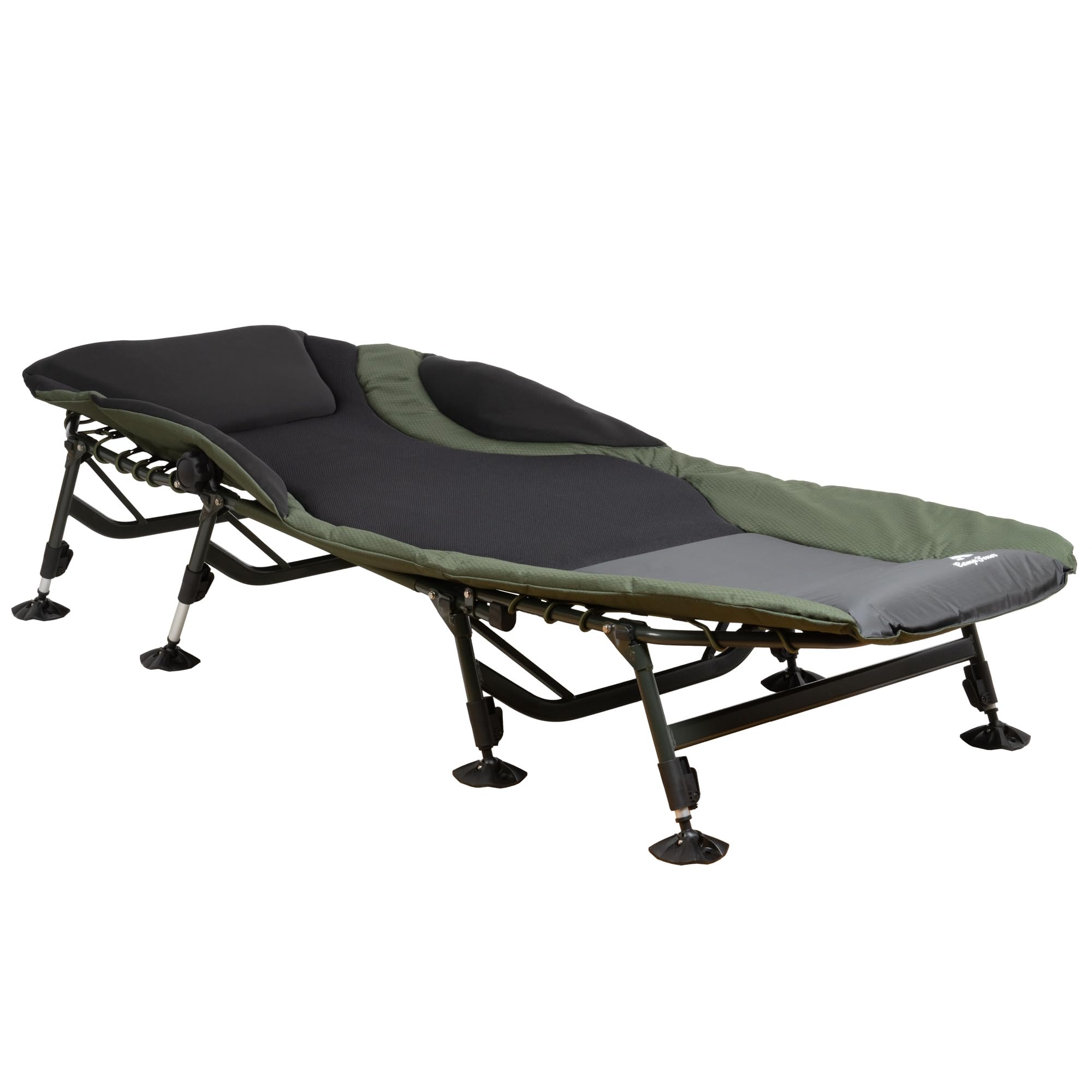 CampFeuer Karpfenliege XXL 207 x 88 x 30-106 cm | höhenverstellbare und stabile Karpfenliege mit 8 Beinen | faltbares Feldbett, Campingbett, Karpfenliegen, Feldbett bequem, Campingliege