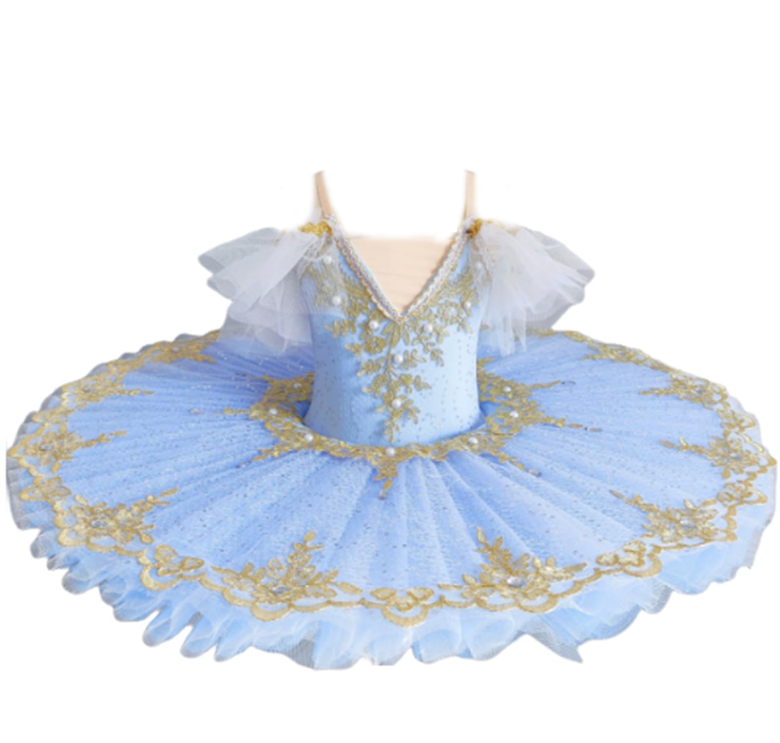 Abito da Principessa da Ballerina Professionista per Bambine, tutù | senza maniche, costume da ballo del Lago dei Cigni, abito da festa per bambini, concorso di balletto