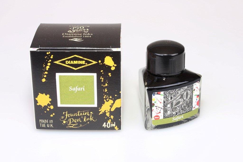 Diamine 40ml Safari Green Fountain Pen Ink - 150 Year Anniversary Edition
