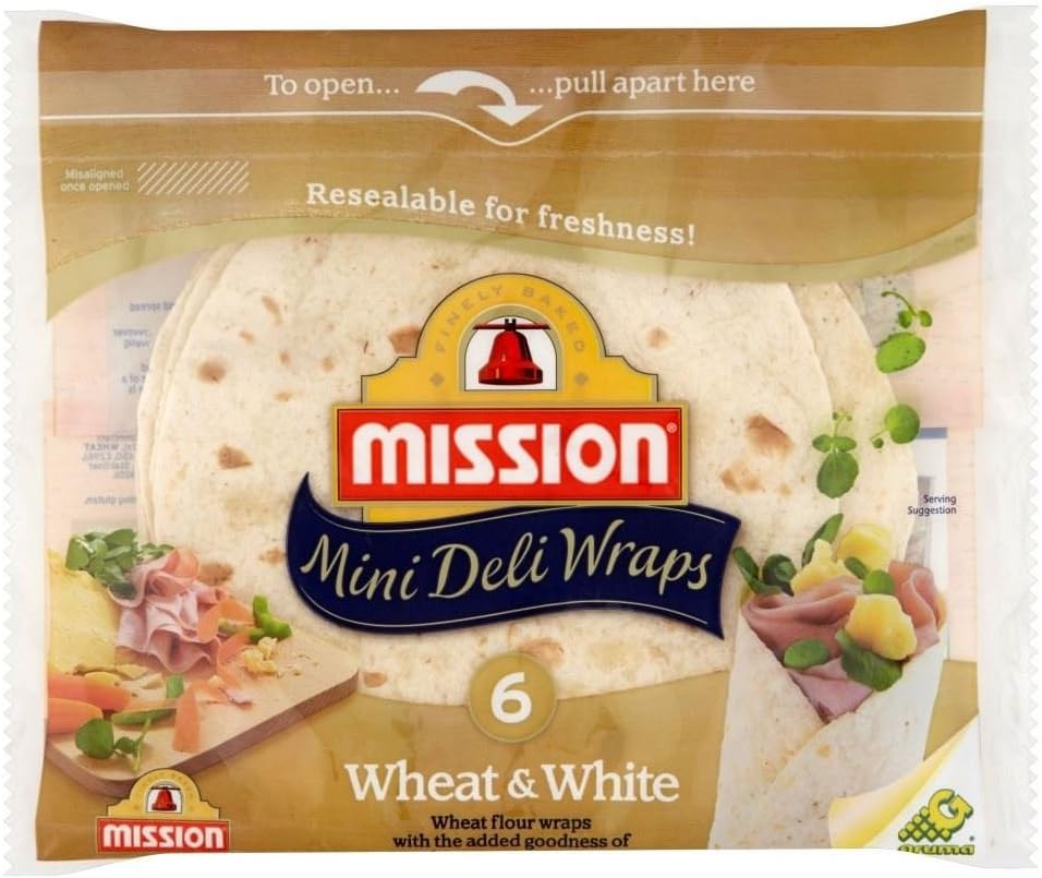 Mission Deli Wheat & White Mini Wraps (6)