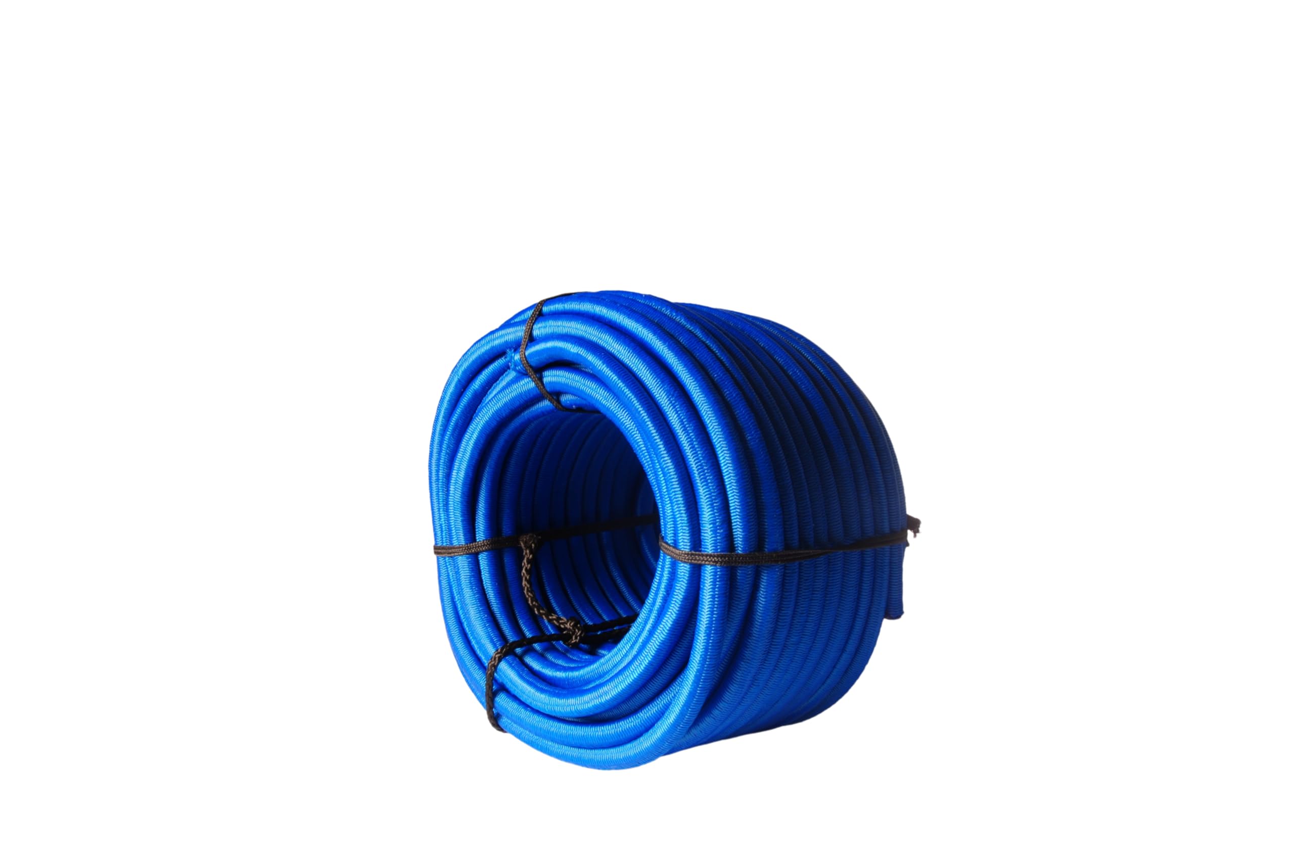 Chapuis - Sandow - Caoutchouc Elastique - Gaine Tressée - Résistance à la Rupture Indicative 102 kg - Diamètre 8 mm - Longueur 20 m - Haute Fiabilité - Bleu