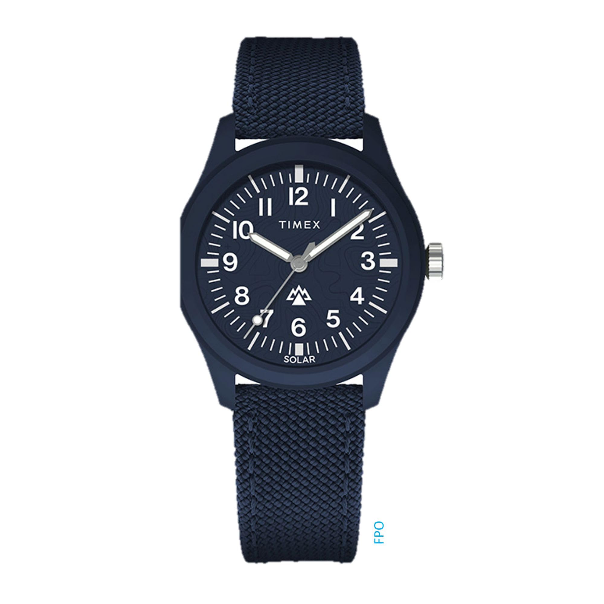Timex Expedition North® Traprock – Orologio Uomo Solare Con Cinturino In Nylon Riciclato, 40 Mm, Blu