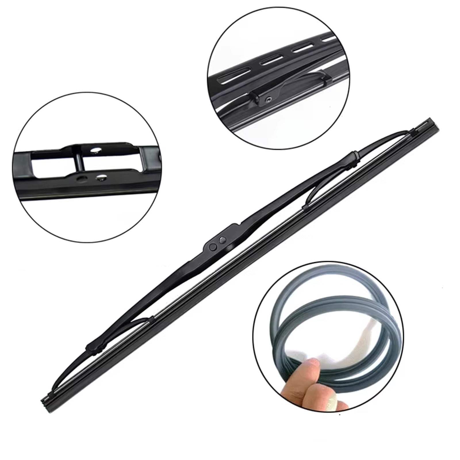 Compatible con A3 8P 2005 2006 2007 2008 2009 2010 2011 2012 24" + 19" + 13" Escobillas limpiaparabrisas Delanteras y traseras, Parabrisas, escobillas de Lluvia, Conjunto de limpiaparabrisas