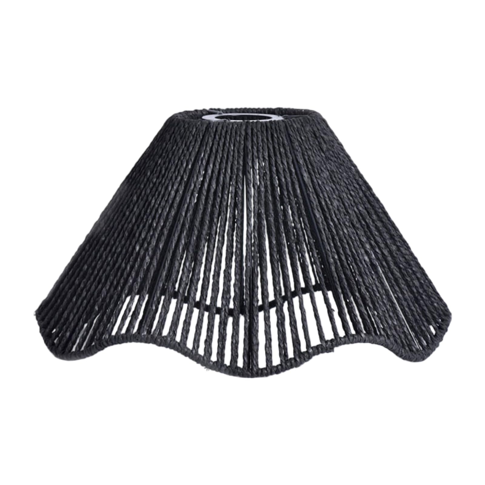 Netbiio Black Simple Pendant Light Cover Ceiling Lampshade Wall Light Cover Woven Lampshade Decorative Lighting Accessories Wall Ceiling