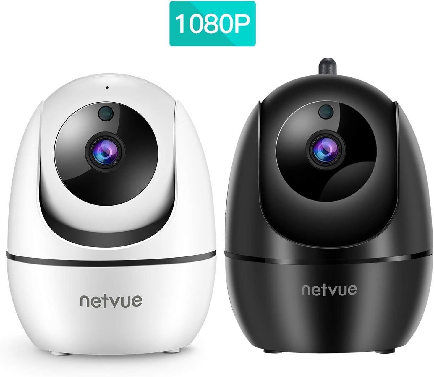NETVUE Dog Camera, 1080P FHD 2.4GHz WiFi Pet Camera, Indoor Security Camera for Pet/Baby/Nanny, AI Human Detection, Night Vision, Cloud…