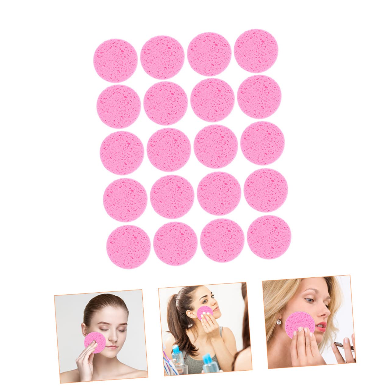 MAGICLULU 4 Set Di Spugne Per La Pulizia Del Viso Morbide E Spesse Facili Da Pulire E Riutilizzabili Per Una Delicata Esfoliazione Del Viso 20 Pezzi * 4