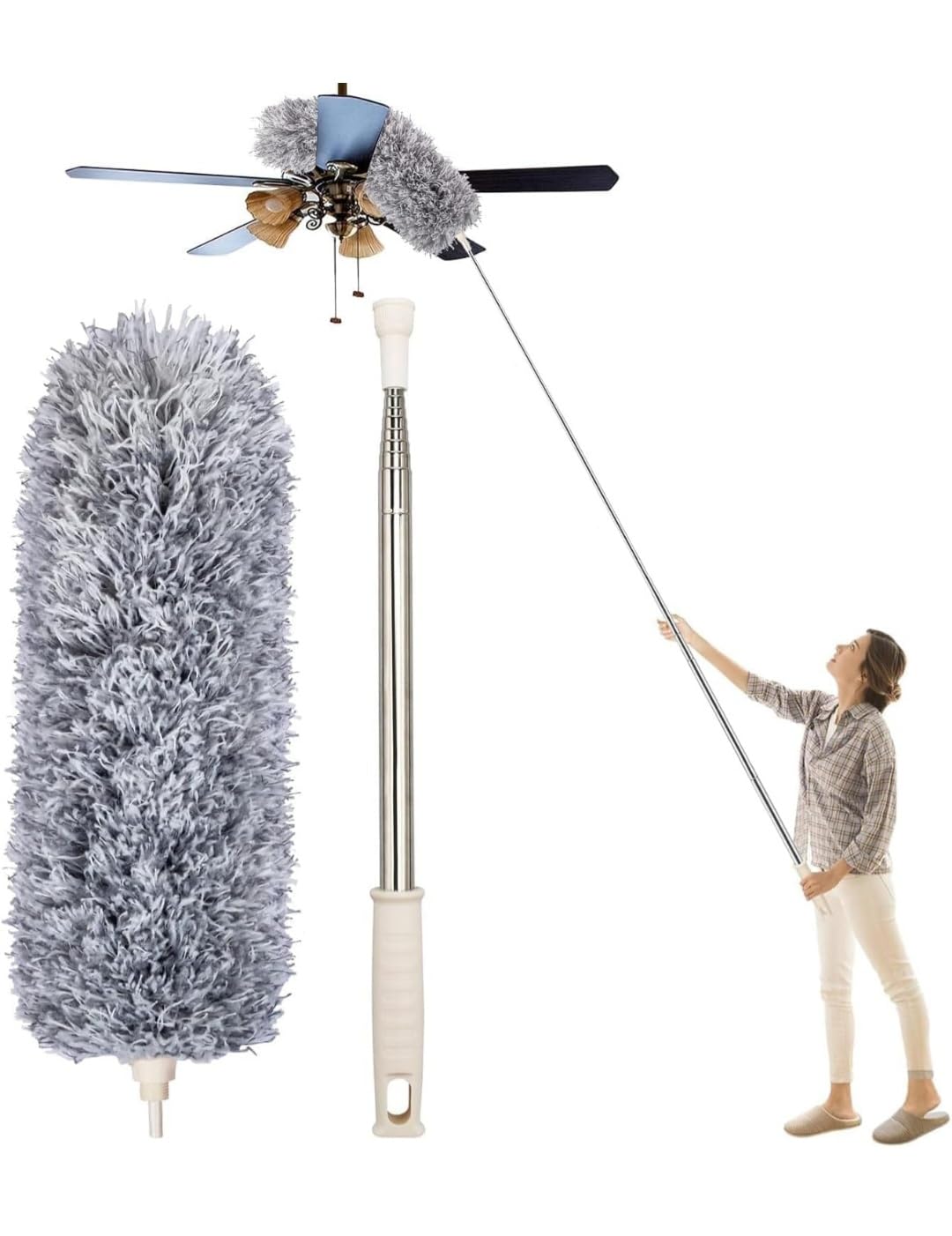 Generic 114-Inch Extendable Microfiber Duster - Image 1
