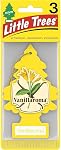 DÉSODORISANTS LITTLE TREES pour voiture | Arbre en papier suspendu pour maison ou voiture | Vanillaroma | Paquet de 3