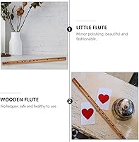 Vista 3 de EXCEART Flauta de piccolo de madera - Flauta de madera Piccolo Instrumento musical de madera tradicional chino cumpleaños para principiantes