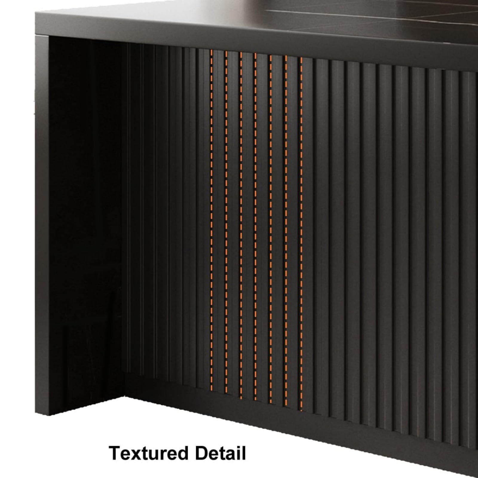 Homary Îlot Central de Cuisine avec Rangements 183 cm Noir, Meuble Îlot Moderne avec 3 Tiroirs, 2 Portes & 6 Étagères, en Bois, Résistant à l'eau, pour Salle à Manger