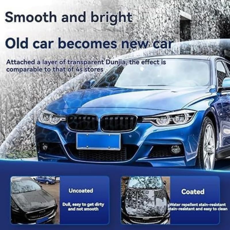 Image of Quick Effect Nano Ceramic Car Coating Spray 200ml | High Gloss Car Polish with Water Repellent Finish | Paint Care Spray for All Vehicle Colors | Pack Of 3