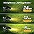 Linkind Solar Lights Outdoor Waterproof IP67, StarRay Dusk-to-Dawn Outdoor Solar Lights, 3 Lighting Modes Solar Spot Lights Outdoor for Garden, Yard, Landscape (Warm White, 2 Pack)