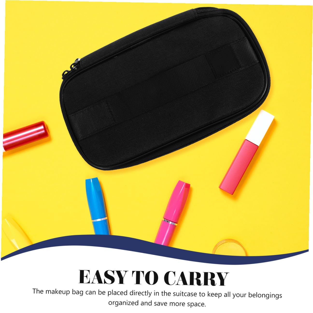 Borsa Viaggio Porta Cosmetici con Scomparti Multipli Organizer Portatile per Articoli Toeletta Beauty Case Donna con Chiusura Sicurezza per Viaggi e Business