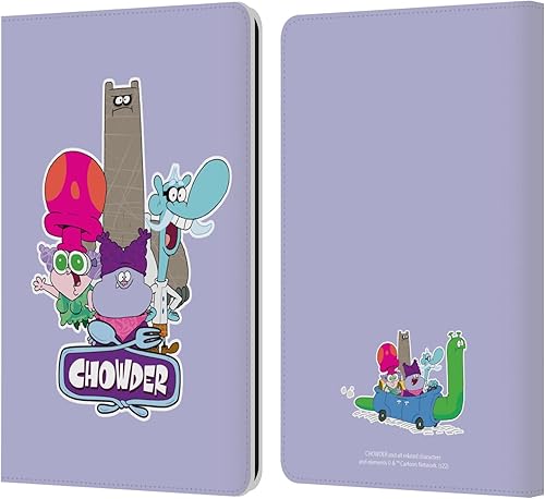 Head Case Designs Funda de piel con licencia oficial de Chowder diseño de personajes de la serie animada compatible con Kindle Paperwhite 123
