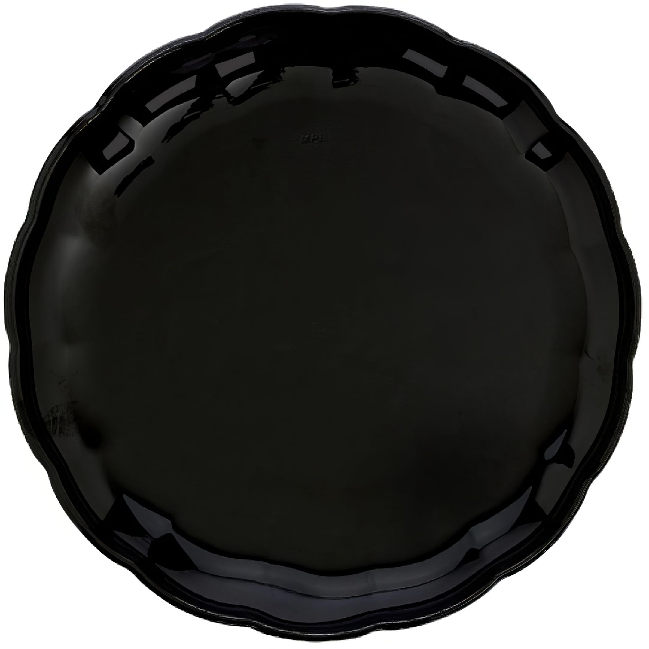 Plateau rond en plastique noir Amscan sublimez vos tables de fête sans stress