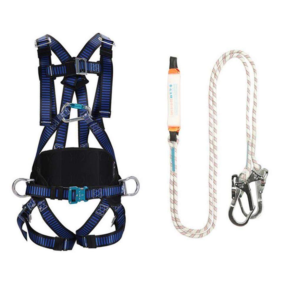 SwaYve Cinturón de Seguridad para Trabajos Aéreos, Protección Contra Caídas, Equipo de Arnés de Seguridad, Equipo de Protección Personal, Sistema de Construcción