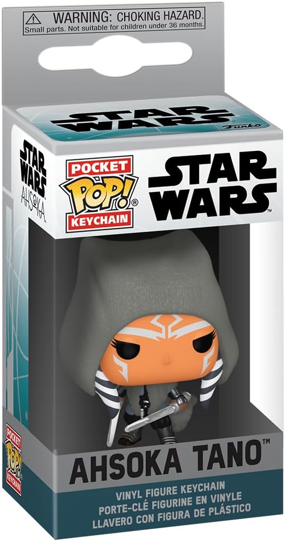 Funko Pop! Keychain: Ahsoka - Ahsoka Tano With Dual Lightsabers - Star Wars Novelty Keyring - Collectable Mini Figure - Stocking Filler - Gift Idea - Official Merchandise - TV Fans - Backpack Decor