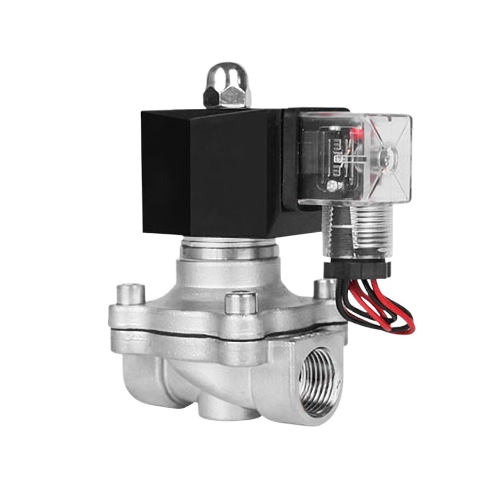 Électrovanne étanche NPT 380VAC en inox avec témoin LED de contrôle
