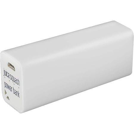 Juice Squash Fast Charge Mini Portable Power Bank iPhone, Samsung, Huawei, iPad, 2800 mAh, White