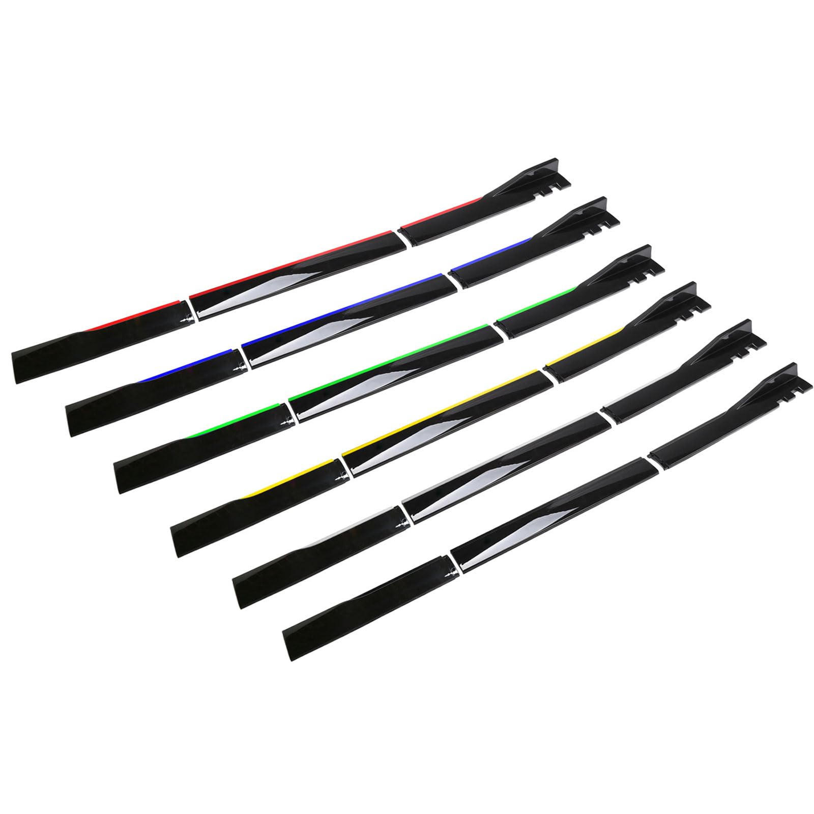 Auto Minigonne Laterali per Renault Clio 2003-2019 2020 2021 2022 2023 2024, Anti Collisione Pedane Laterali Estensioni Gonna Laterale, Accessori Auto,A-Glossy Black