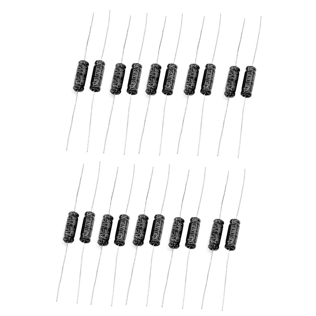 Condensador electrolítico para reparar placas Sourcingmap axial 100V 2,2 microfaradios 1