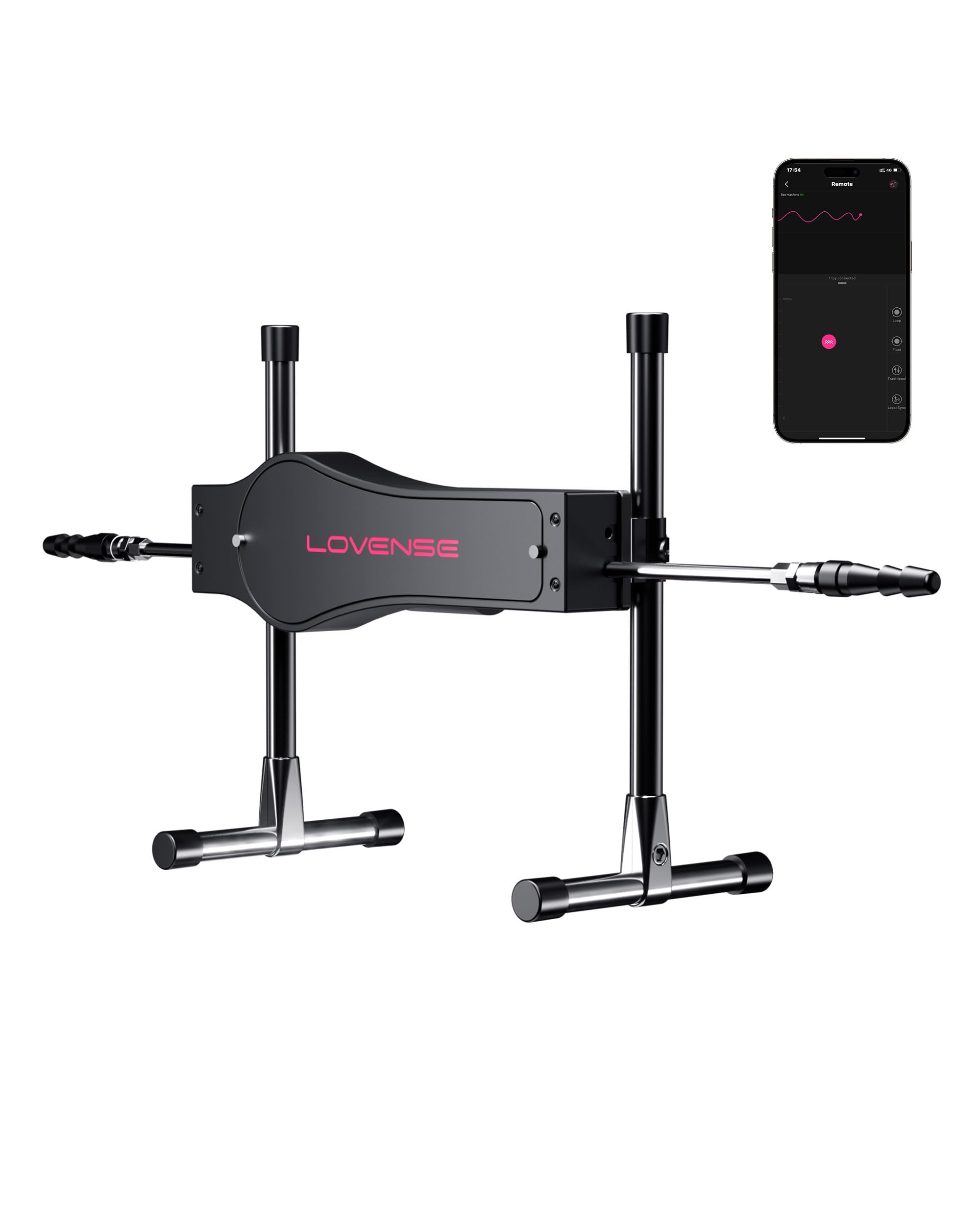 LOVENSE Automatic Sex Machine Sex Toys, Dual-Penetration Vaginal/Anal Massager, Electric Thrusting Dildo Machine Device with Adjustable Speed for Single, Couples