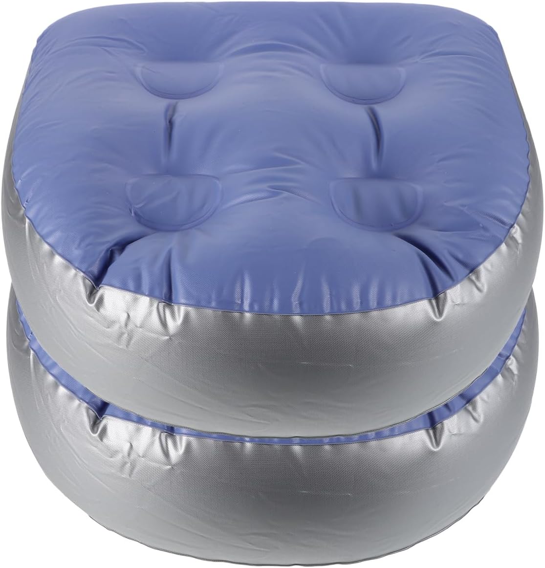 Inflatable Bath Seat Cushions Pack of 2 with Suction Cups Non-Slip Thickened Comfortable for Spa and Bathtub 16.54 x 16.14 x 5.91 Inches Portable and Adjustable