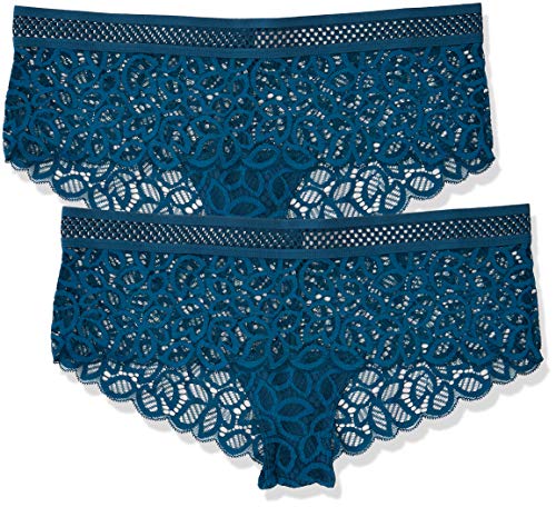 Iris & Lilly BELK268M2 Women Underwear, (Legion Blue), 14 (Size:L), Pack of 2