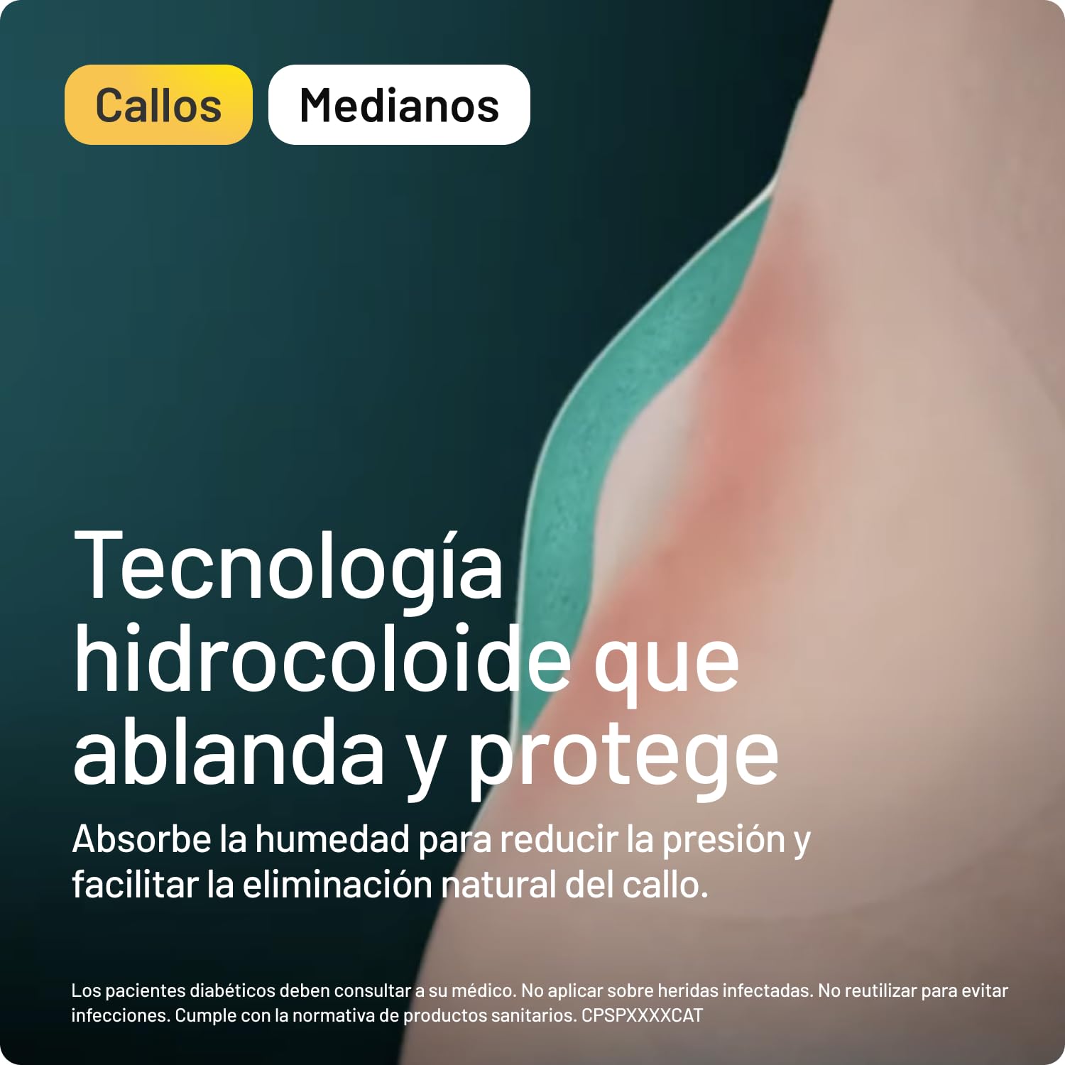 Compeed Callos Medianos, Tratamiento para eliminar los callos de los pies, Pack 10 uds.