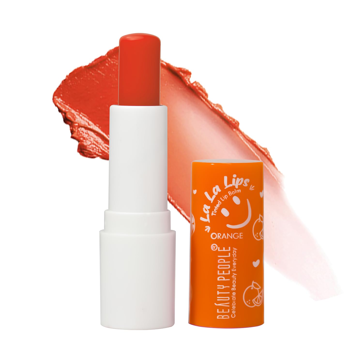 Beauty People LA LA Lips Tinted Lip Balm with SPF 15, Hydrating Lip Care & Sheer Color, Fruit-Infused Nourishment with Shea Butter, Almond & Jojoba Oil, Non-Sticky, Everyday Lip Balm (Orange), 4gm-picture-17